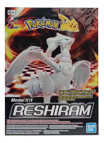 Pokémon Reshiram Figura Maqueta Bandai Para Armar