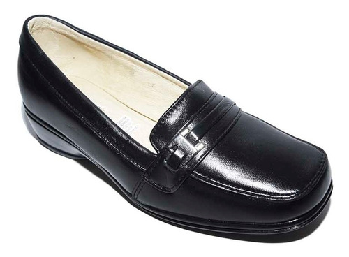 Zapato Dama Suave Sensación 240 Piel Borrego Negro