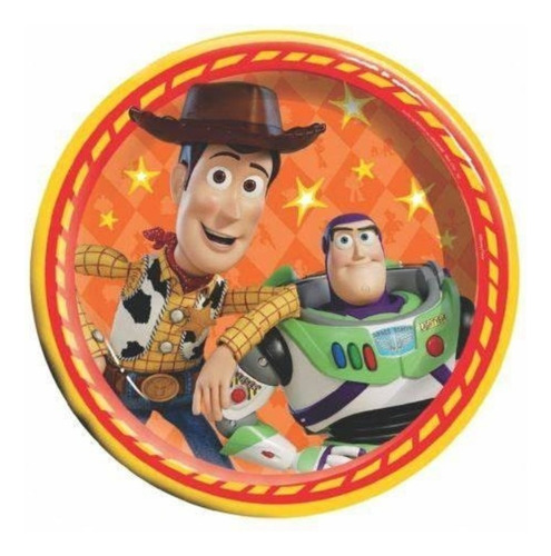 Platos Desechables Toy Story Buzz Lightyear Woody Fiesta