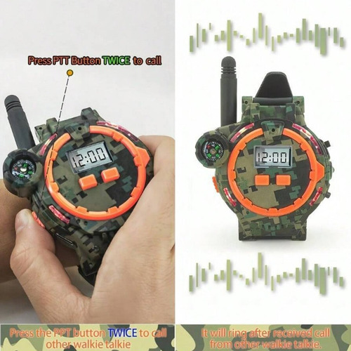 Radios Walkie Talkies Niños Reloj De Pulsera Color 2