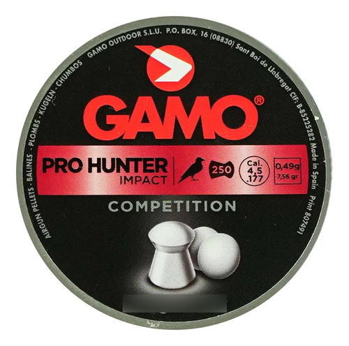 Chumbinho Gamo Pro Hunter Impact Competition 4.5mm 250un 
