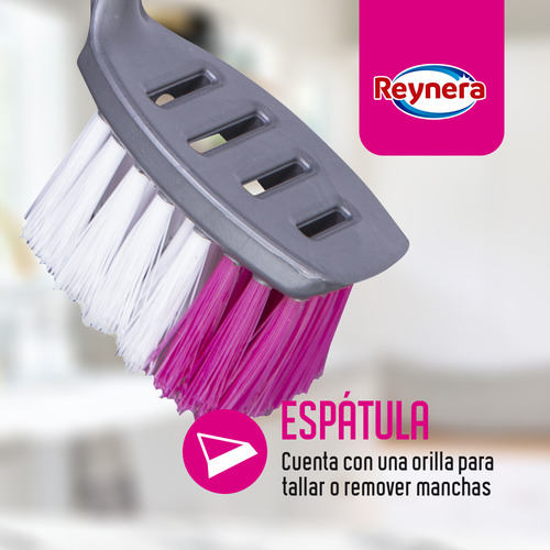Reynera Kit: Tool Caddy, Fibra Lavatalla y Cepillos de Cocina y Azulejos
