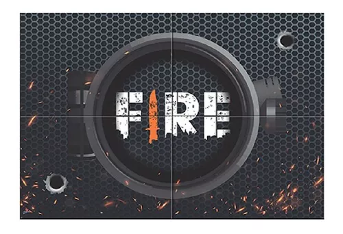 Kit Festa Personalizado c/ Nome + Idade Free Fire 01