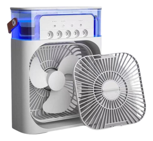 Mini Ar Condicionado Ventilador Climatizador De Mesa Branco