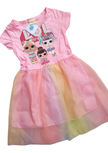 Vestido Lol Para Niña Ropa Cumpleaños Lol De Fiesta Tutu