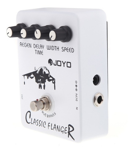 Pedal de efecto Joyo Vintage Classic Flanger JF-07 blanco
