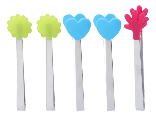 Pinzas De Cocina En Forma De Corazón, 5 Unidades