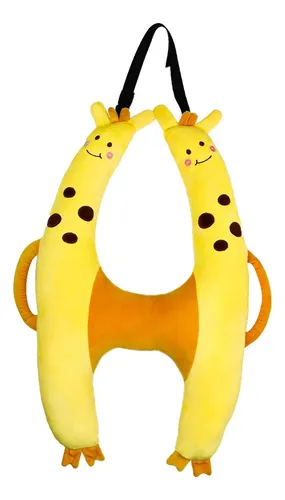 Cojín De Viaje Para Asiento Trasero De Coche, Amarillo