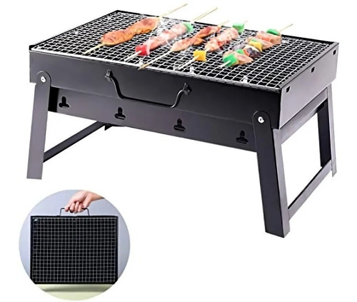 Imagen 2 de 6 de Parrilla Brasero Portátil Plegable Para Camping Vonne