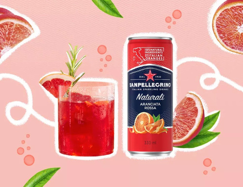 Agua Sparkling Naturali San Pellegrino Aranciata Rossa 330ml