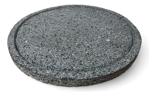 Comal De Piedra Volcanica, Piedra Para Pizza Redondo 32cm.