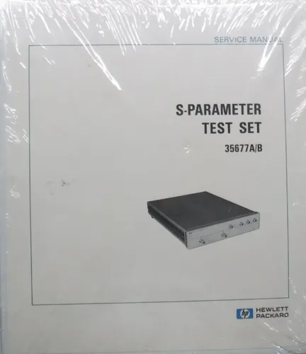S Parameter Testing Setup S-parameter Test Set 35677a/b - Service Manual Ccz | Meses sin interés