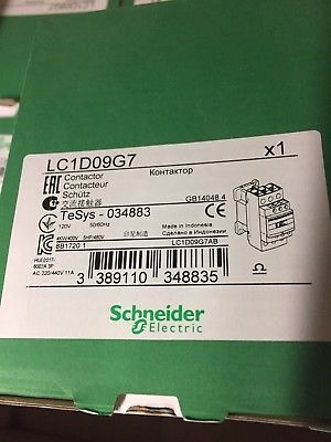 Cantactor Lc1d09g7 Schneider Electric 110vac