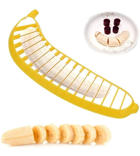 Imagen 2 de 10 de ¡ Rebanador Banana Rodajas Banano Cereales Ensalada Niño !!