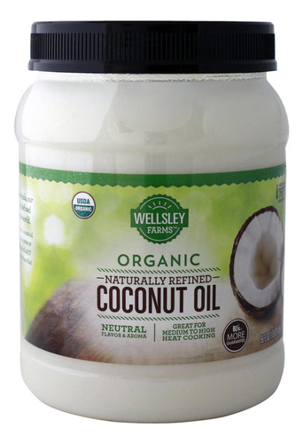 Wellsley Farms Aceite De Coco Organico Naturalmente Refinado