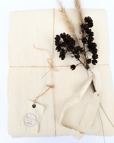 Imagen 4 de 8 de Mantel Lienzo Natural Washed Tipo Tussor 2.50 Mts