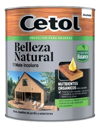 Cetoll Belleza Natural Mate Incoloro Al Agua 1l