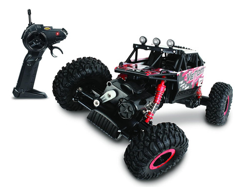 Nkok Mean Machines 1:16 2.4ghz Rc Rock Crawler Venom (rojo),