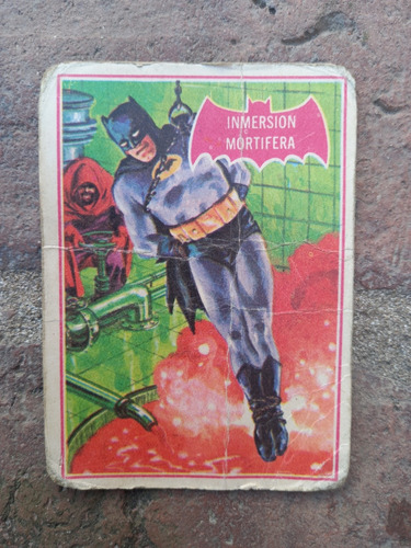 C- Figurita Batman Tarjeta Año 1966 N.12