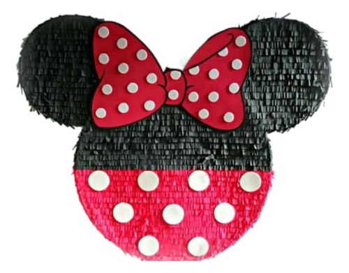 Piñata Cartón Arcoirispapel Colorido 1 Unidad Negro Minnie Minnie Mediana
