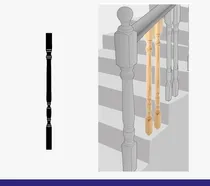 Comprar Balaustre Escalera Torneado En Pino Clear Para Baranda 90 Cm