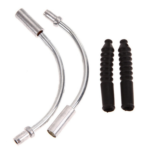 Tubo Guia Curva V-brake + Guarda Pó Freio Bicicleta Par