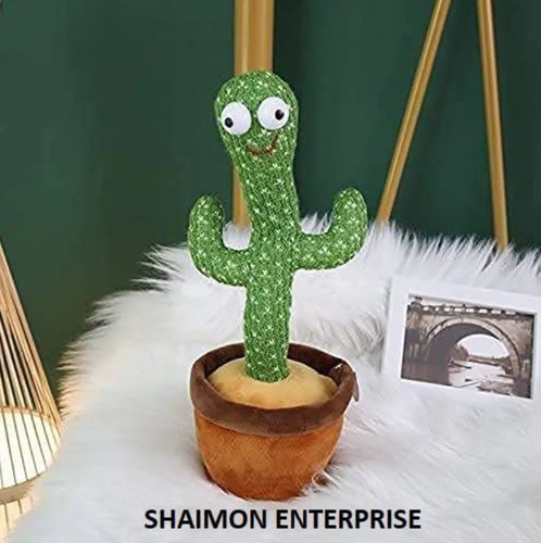 Cactus Peluche Bailarin Canta Graba Educativo De 32cm