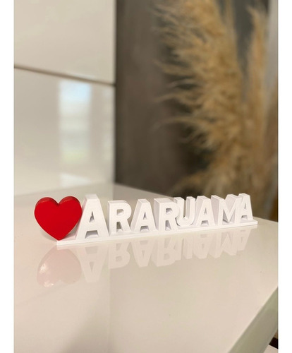Imagem 1 de 5 de Palavra Decorativa Amo Araruama - Decoração Sala De Estar