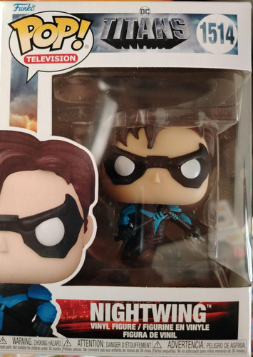 Funko Pop! Dc Super Héroes Titans #1514: Nightwing (Usado)