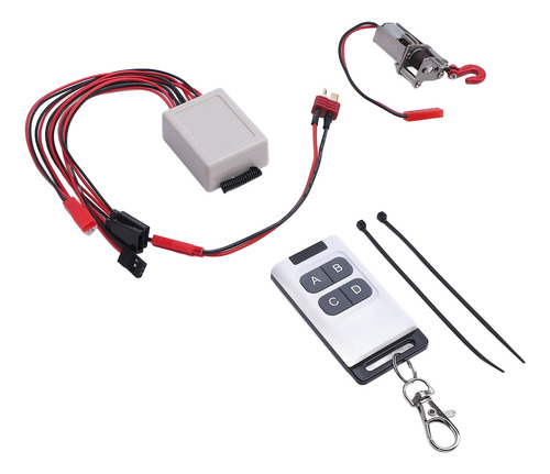 Kit De Controlador Rc Metal Winch Con Conector Remoto Jst He