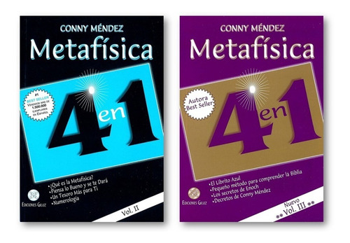 * Combo 2 Libros Metafisica 2 En 1 * Vol 2 Y 3 Conny Mendez