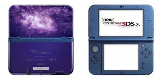 Nintendo New 3ds Xl Galaxy Style Color Violeta Y Azul