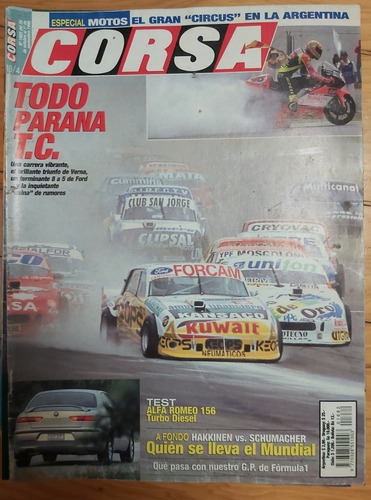 Ejemplar De Revista Corsa Año 1998, N° 1682 En Buen Estado