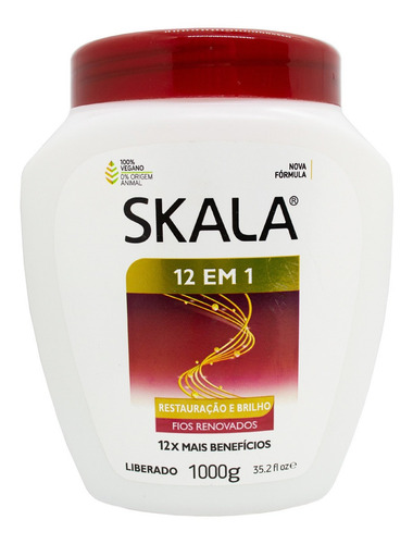 Imagen 1 de 4 de Mascara Skala Restauración Espectacular 12 En 1 Vegana 1kg