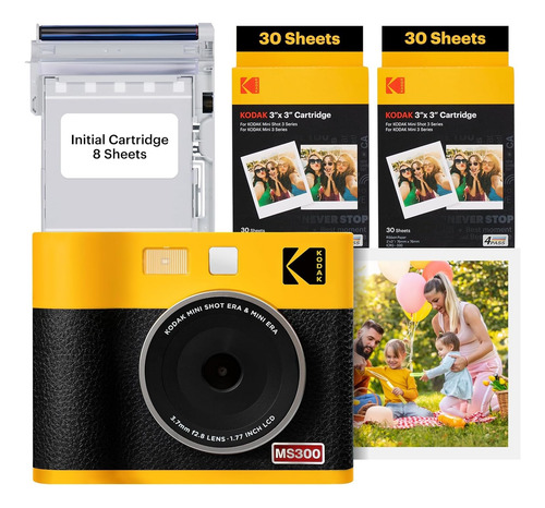 Kodak Mini Shot 3 Era 4pass Camara Instantanea Con 68 Papel
