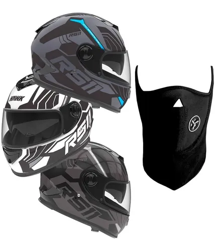 Casco Hawk Rs11 Revo Mascara Respirador Sti Motos Env o gratis