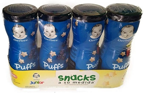 Snack Puff Gerber 4 Pzas De 42 G