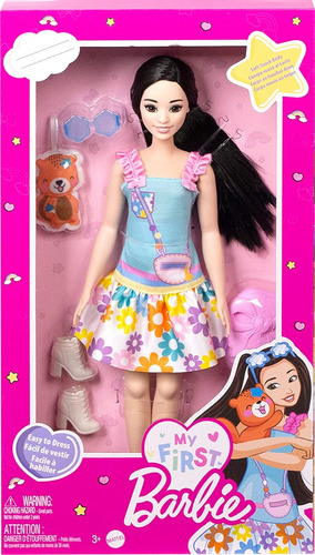 My First Barbie Muñeca Barbie Renee Con Zorro 34 Cm  