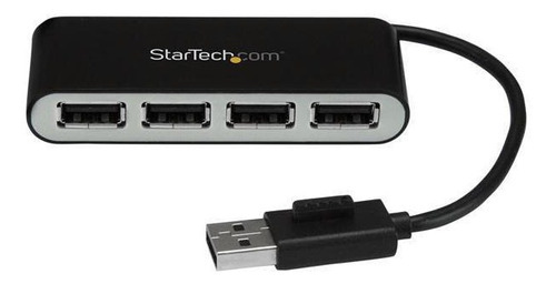 Concentrador Usb 2.0 De 4 Puertos Con Cable Inte... Variación Negro