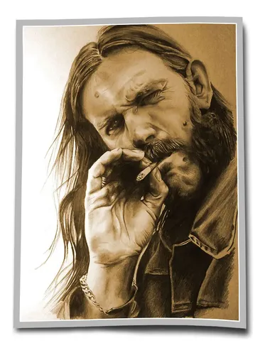 Pôster Motorhead Lemmy Kilmister Spades Só O Papel A0 E