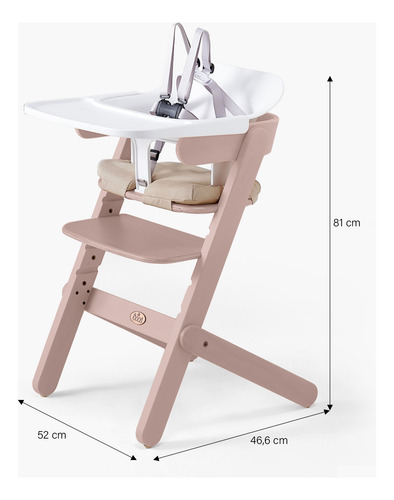 Silla De Comer Infantil Aurora Rosado Form