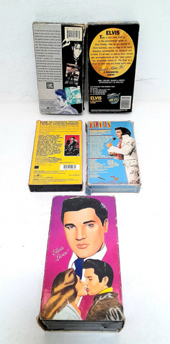 Lote 7 Vhs Peliculas Elvis Presley Video Casette 1980's (Usado)