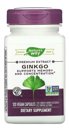 Nature's Way Extracto Premium De Ginkgo Biloba X 120cáps