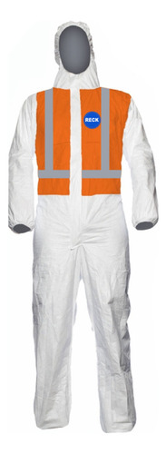 Overol Con Capucha Tyvek 1435a Rfx Reflectivo Reck Dupont