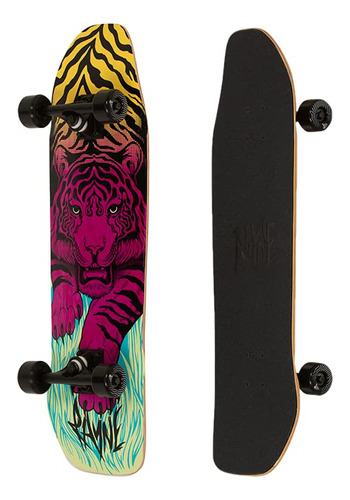 Rayne Longboards Tiger - Patineta (32.1 in), Diseño De Ti.