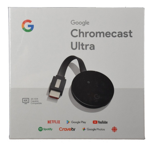 Google Chromecast Ultra 4k  Lan Caja Sellada Smart Tv Envios