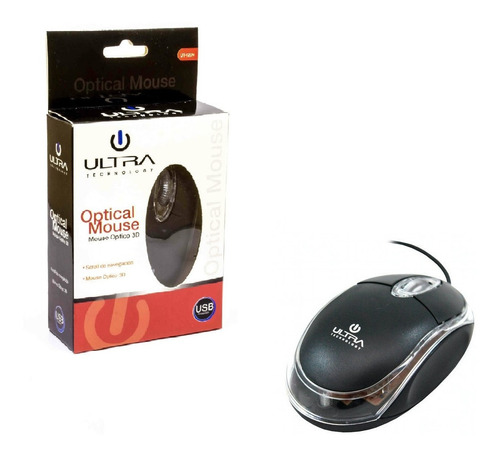 Mouse Ultra Usb Ut-120n Negro Techcenter