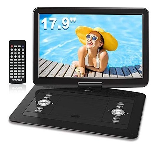 Reproductor De Dvd Portatil Grande De 17,9 Pulgadas, Pantall