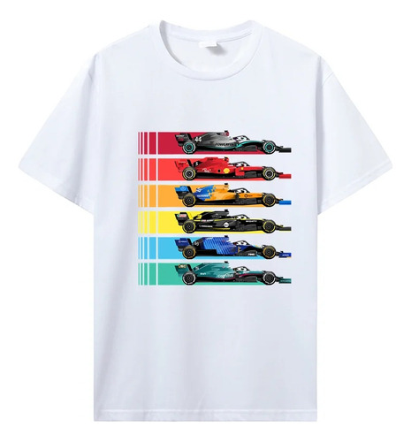 Playera De Manga Corta Con Estampado F1 Team Para Hombre