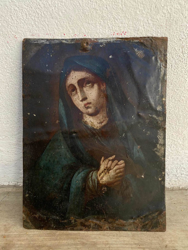 Virgen De Los Dolores Cuadro Arte Sacro Religioso Pintura